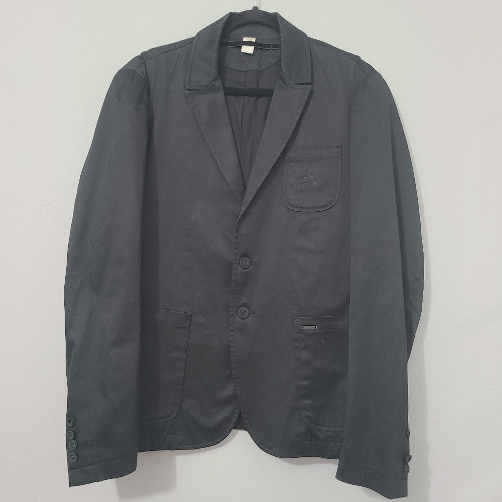 Diesel Vintage Black Blazer‎ Two Button Jacket Size Large